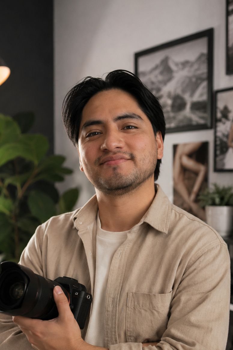 Retrato de Gabriel, fotógrafo